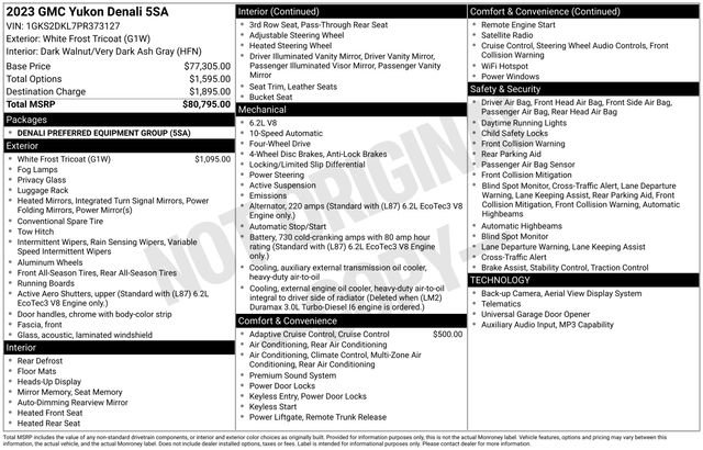 Certified 2023 GMC Yukon Denali AWD/4WD image 6