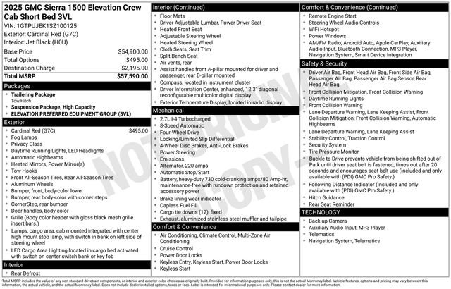 Used 2025 GMC Sierra 1500 Elevation image 31