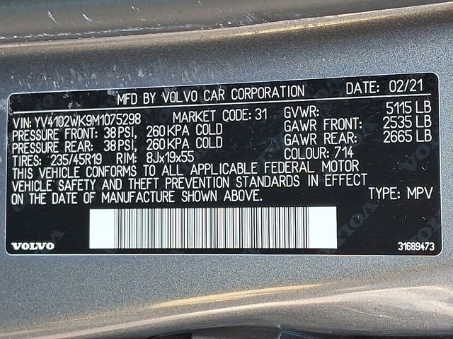 Used 2021 Volvo V60 T5 Cross Country w/ Climate Package image 28