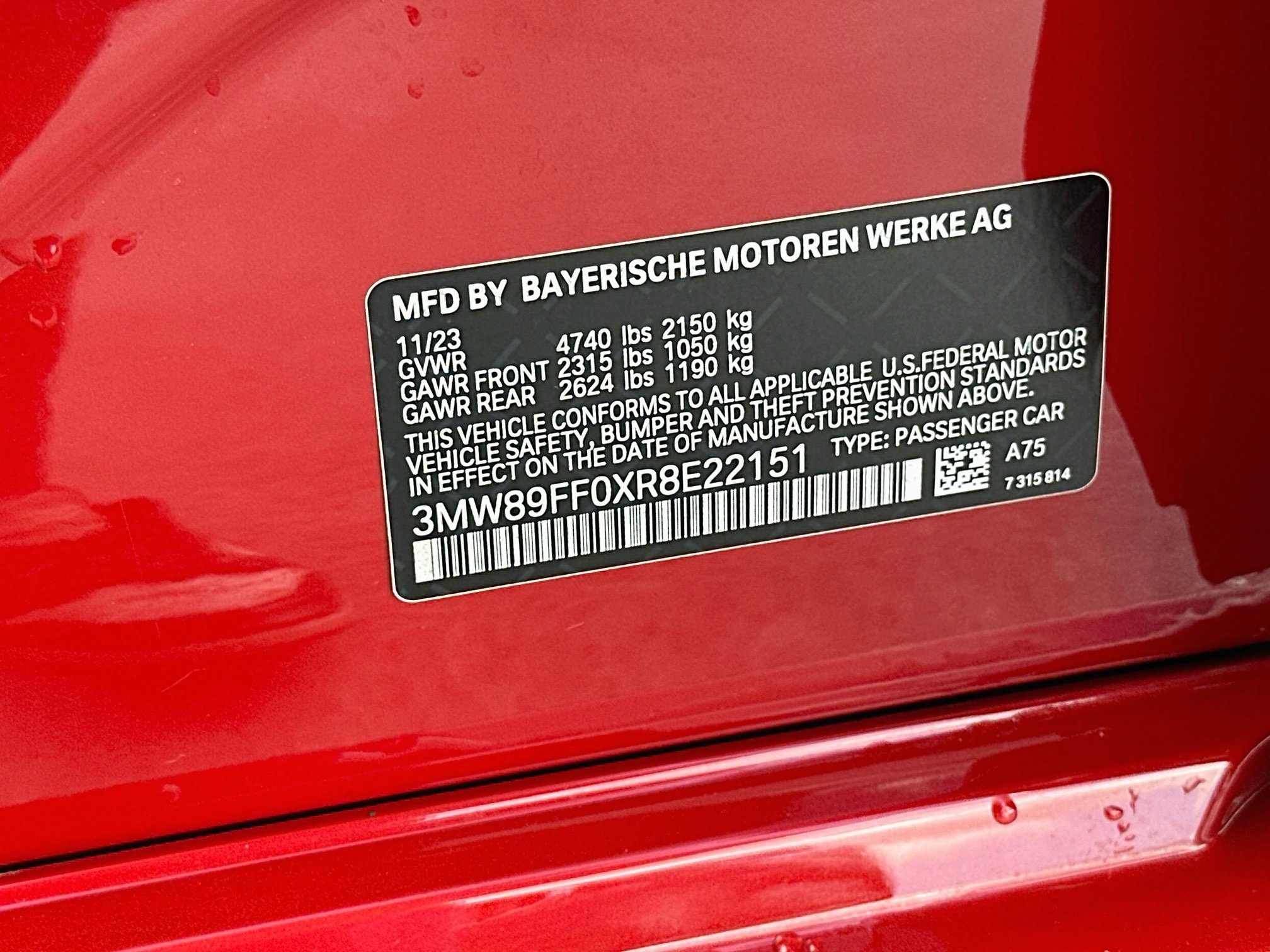 Used 2024 BMW 330i xDrive Sedan w/ M Sport Package AWD/4WD image 34