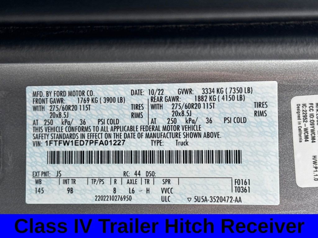 Used 2023 Ford F150 Platinum w/ Equipment Group 701A High AWD/4WD image 31