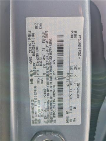 Used 2022 Ford Escape SEL w/ Technology Package image 22