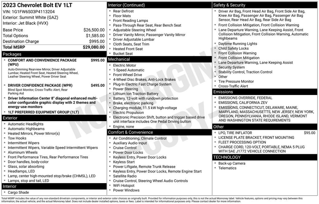 Certified 2023 Chevrolet Bolt LT image 11