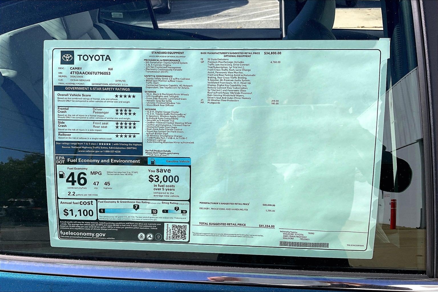 New 2026 Toyota Camry XLE w/ Premium Plus Package FWD image 18