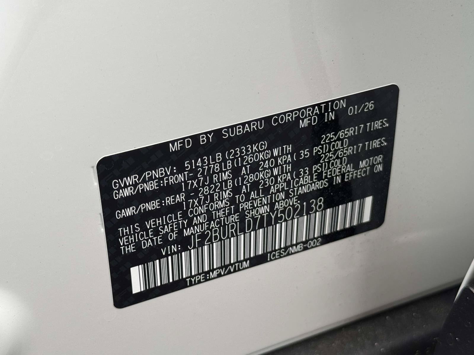 New 2026 Subaru Outback Wilderness AWD/4WD image 18