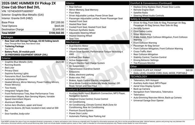 New 2026 GMC Hummer EV 4x4 Crew Cab image 4