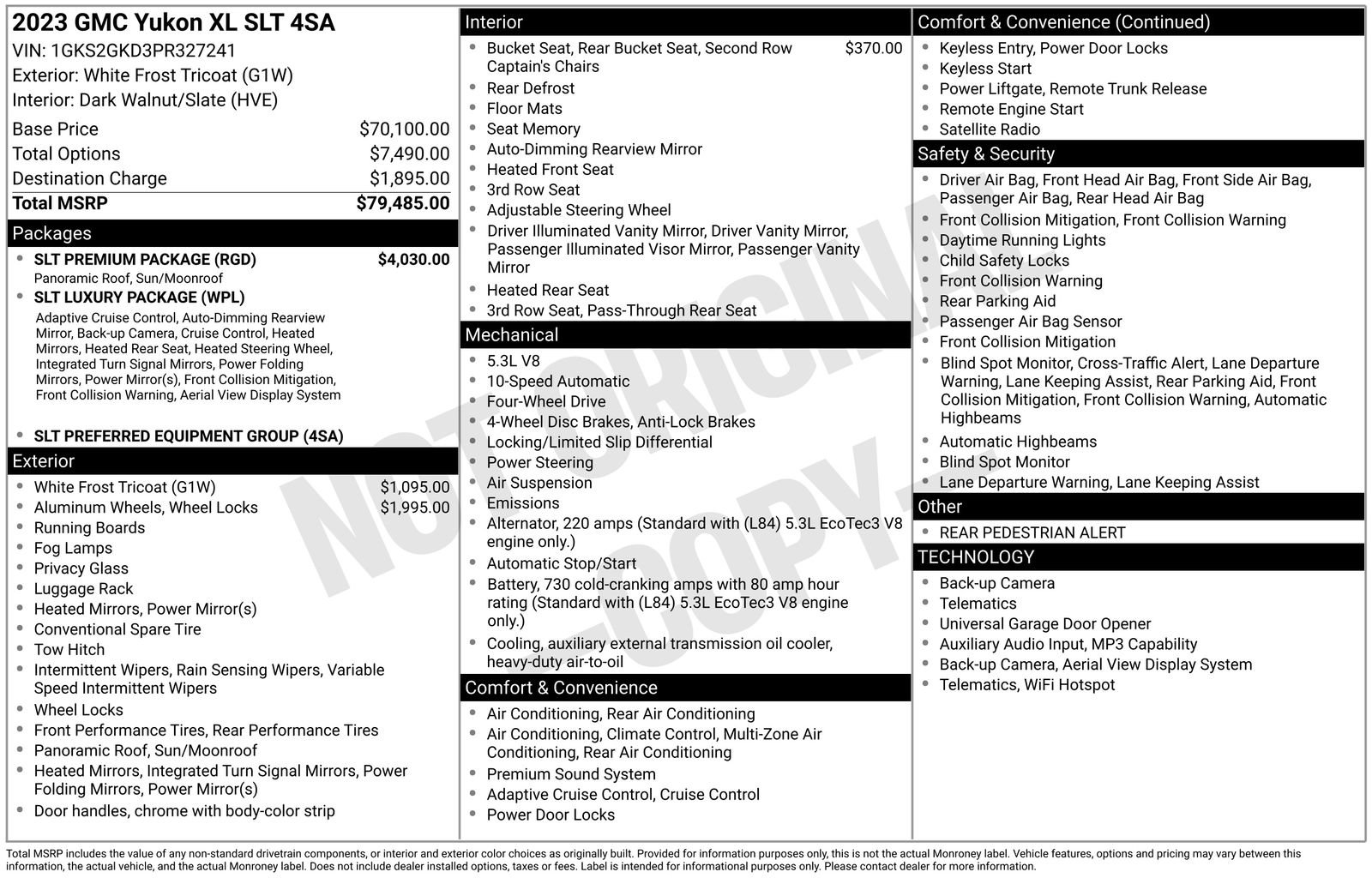 Used 2023 GMC Yukon XL SLT w/ SLT Premium Package image 4