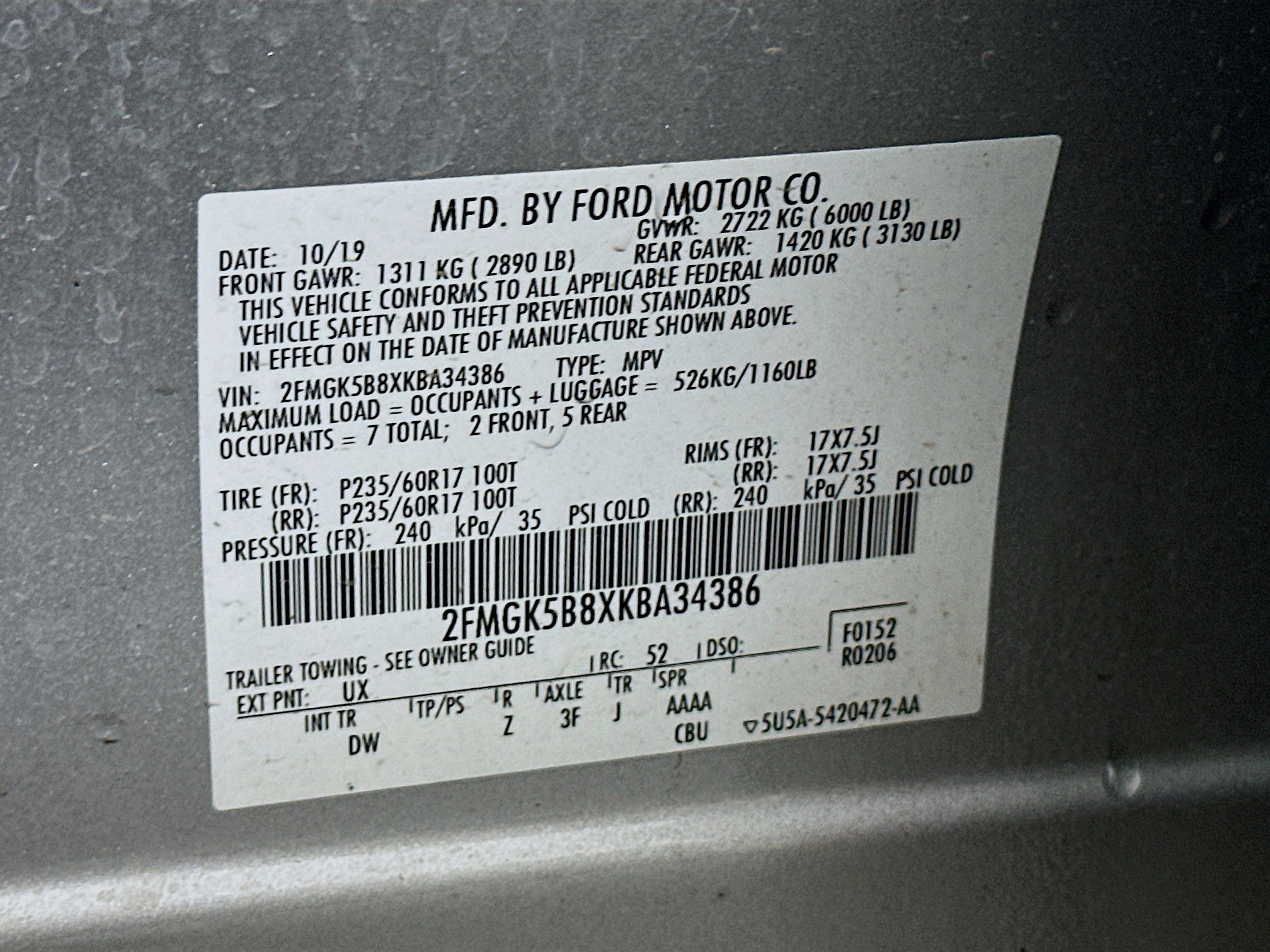 Used 2019 Ford Flex SE FWD image 12