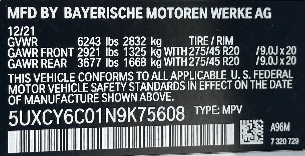 Used 2022 BMW X6 xDrive40i w/ M Sport Package AWD/4WD image 44