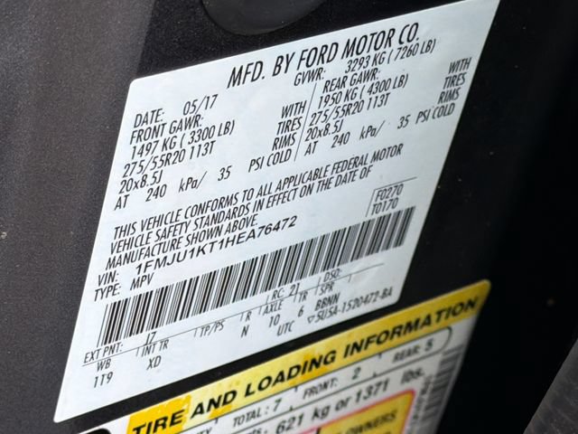 Used 2017 Ford Expedition Limited w/ Equipment Group 301A RWD image 36