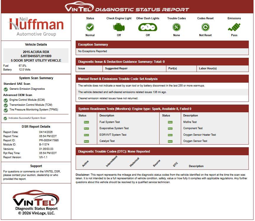 Used 2015 Acura RDX AWD w/ Technology Package image 2