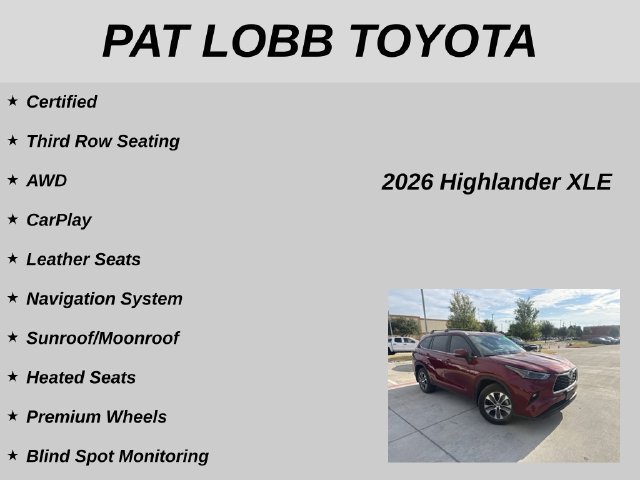 Used 2026 Toyota Highlander XLE AWD/4WD image 11
