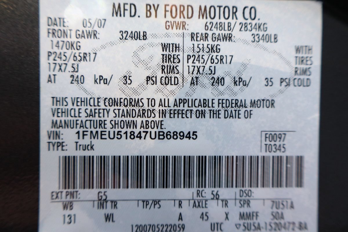 Used 2007 Ford Explorer Sport Trac XLT AWD/4WD image 44