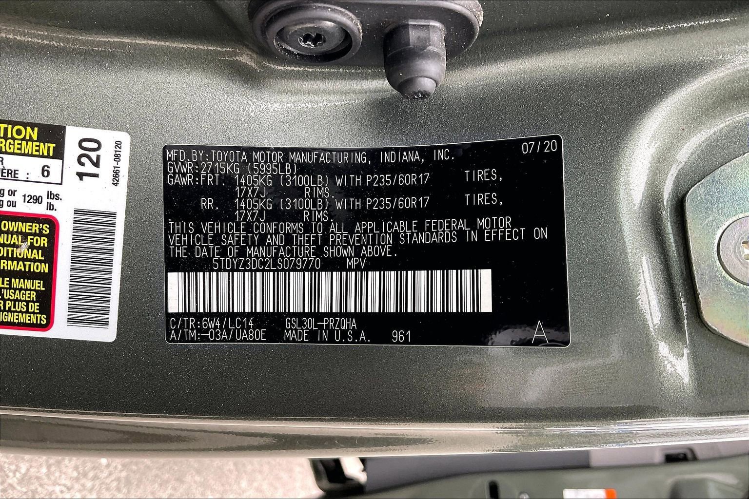 Used 2020 Toyota Sienna XLE w/ XLE Navigation Package image 34