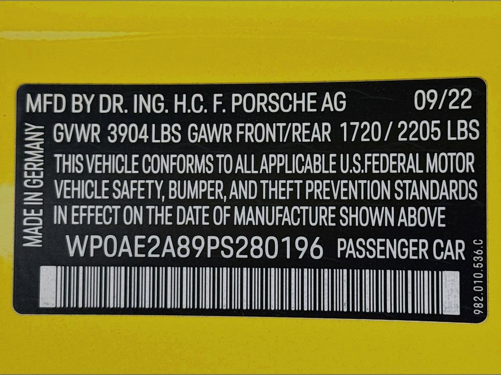 Certified 2023 Porsche 718 Cayman GT4 RS image 33