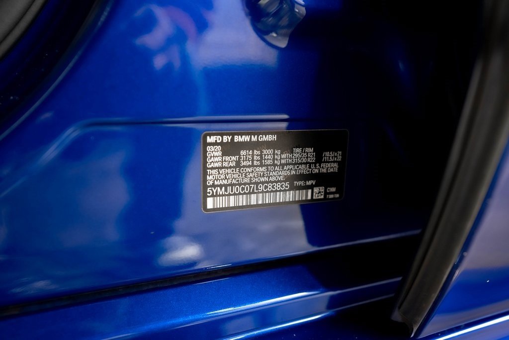 Used 2020 BMW X5 M Competition w/ Executive Package image 29