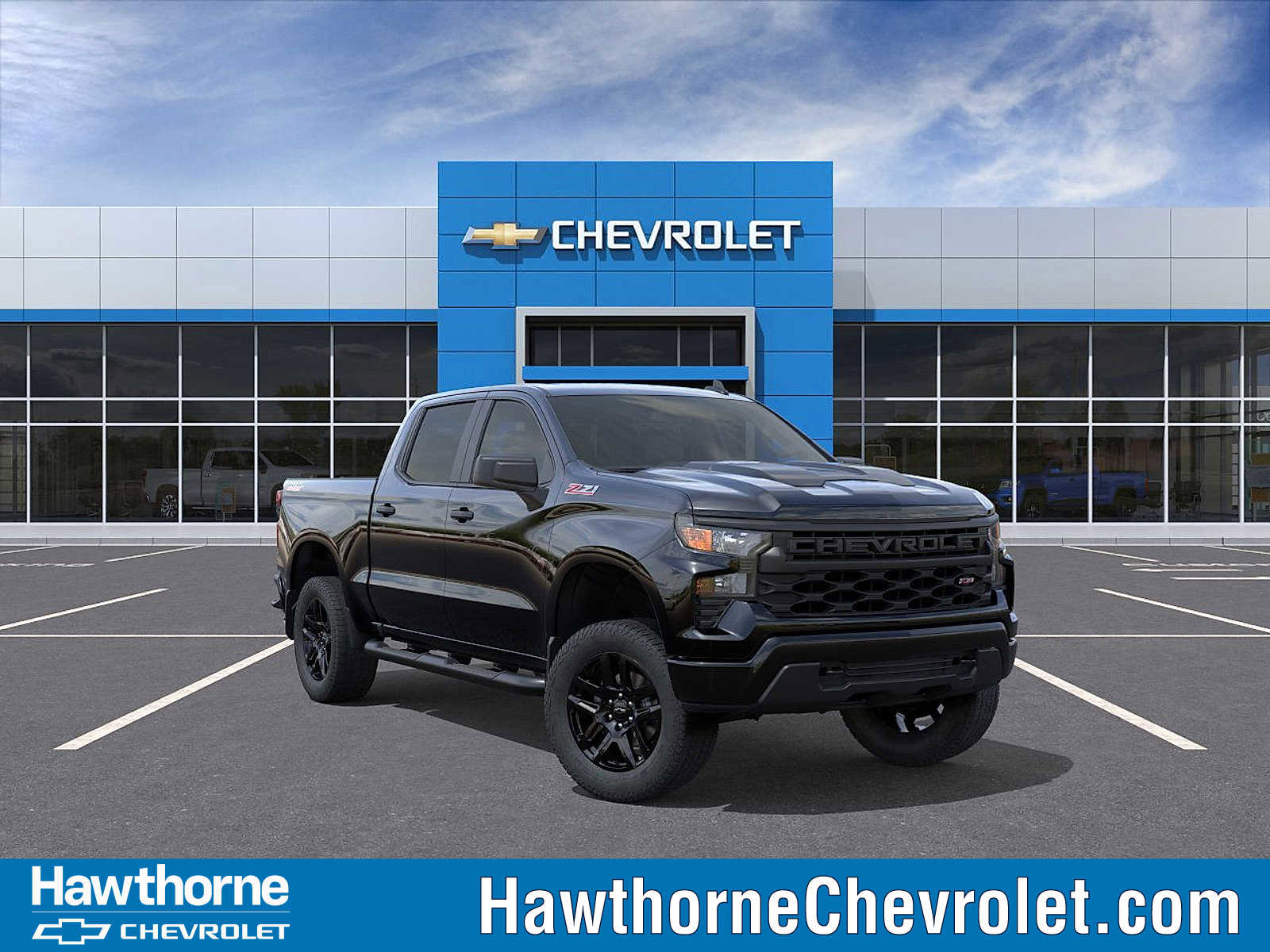 New 2026 Chevrolet Silverado 1500 Custom Trail Boss w/ Turbomax Blackout Package image 1