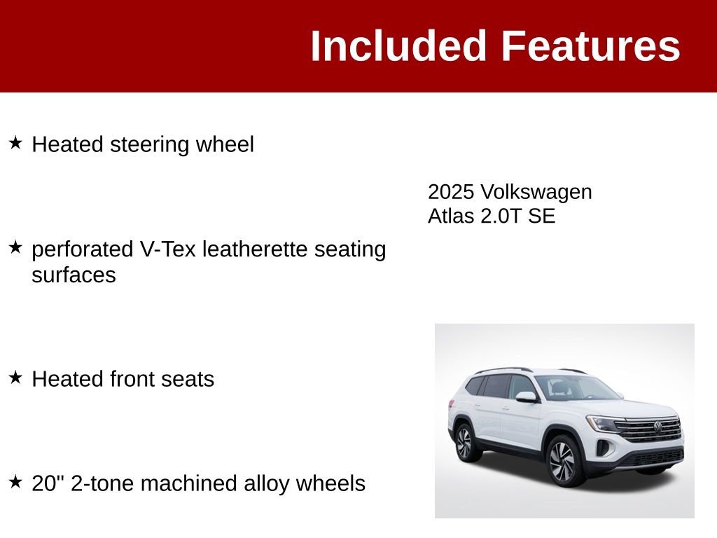 Used 2025 Volkswagen Atlas SE AWD/4WD image 4