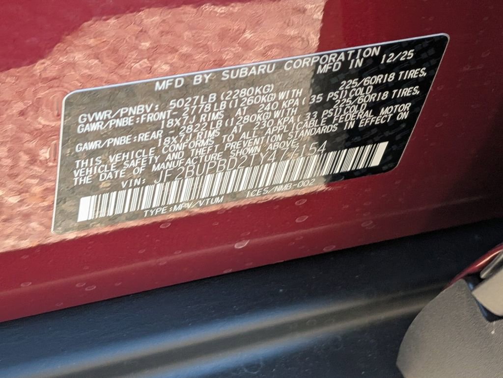 New 2026 Subaru Outback Premium image 16