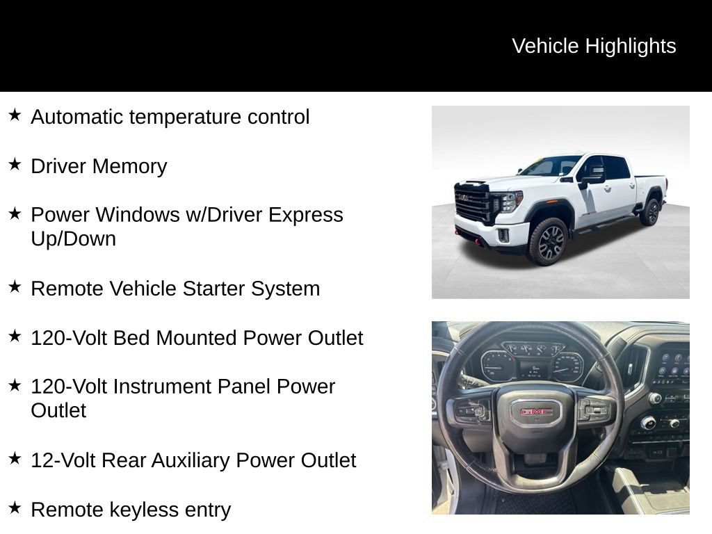 Certified 2022 GMC Sierra 2500 AT4 w/ Snow Plow Prep/Camper Package AWD/4WD image 16