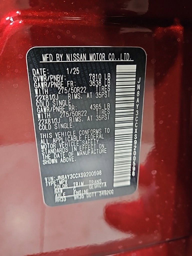 New 2025 Nissan Armada Platinum Reserve w/ Convenience Package image 31