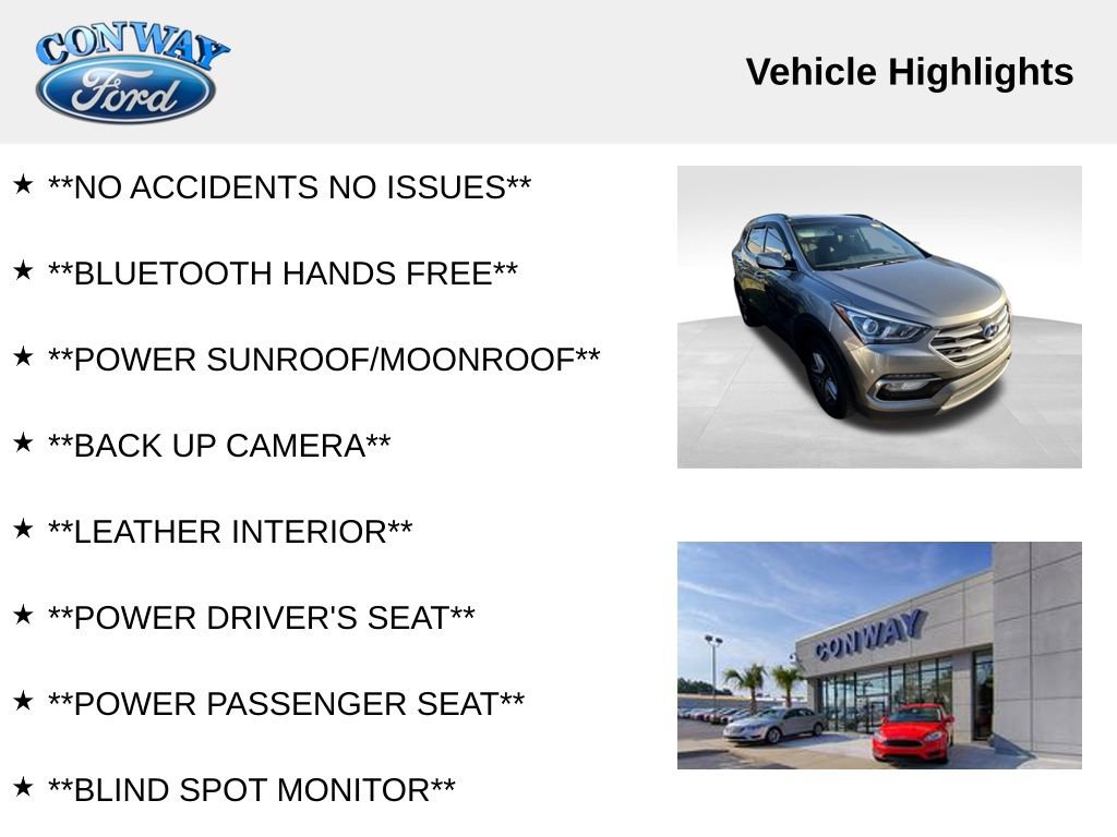 Used 2017 Hyundai Santa Fe Sport w/ 2.4L Tech Package 04 image 4