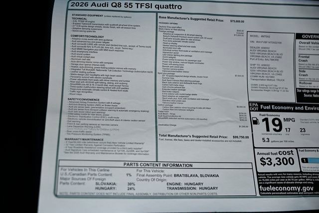 New 2026 Audi Q8 Prestige AWD/4WD image 42