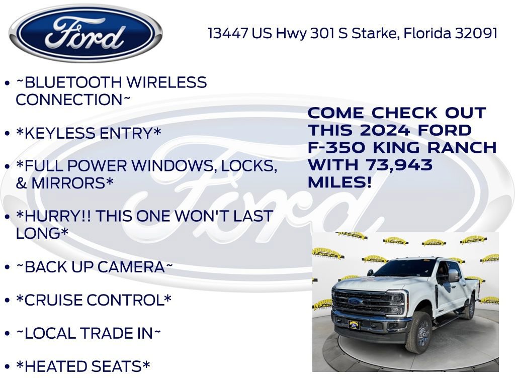 Certified 2024 Ford F350 King Ranch w/ Chrome Package image 12