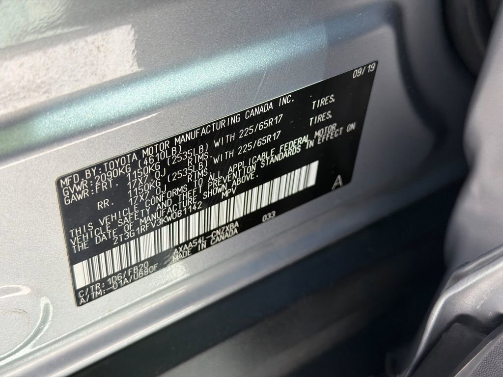 Used 2019 Toyota RAV4 LE w/ All Weather Liner Package AWD/4WD image 33