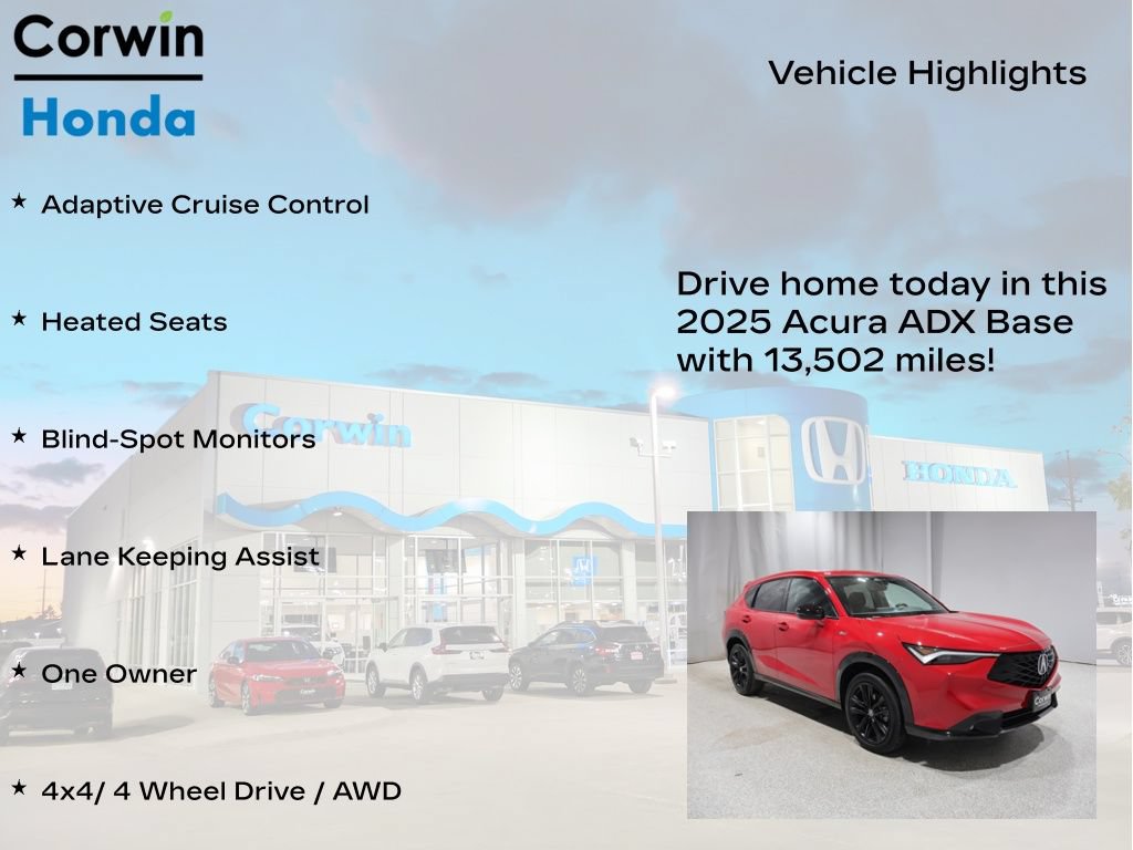 Used 2025 Acura ADX A-Spec w/ Advance Package AWD/4WD image 6