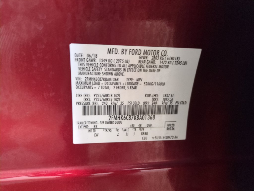 Used 2019 Ford Flex SEL w/ Class III Trailer Tow Package AWD/4WD image 34