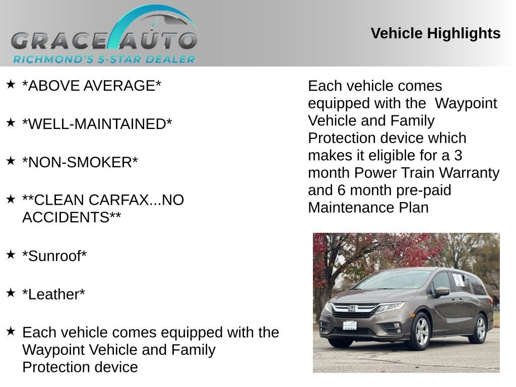 Used 2019 Honda Odyssey EX-L image 2