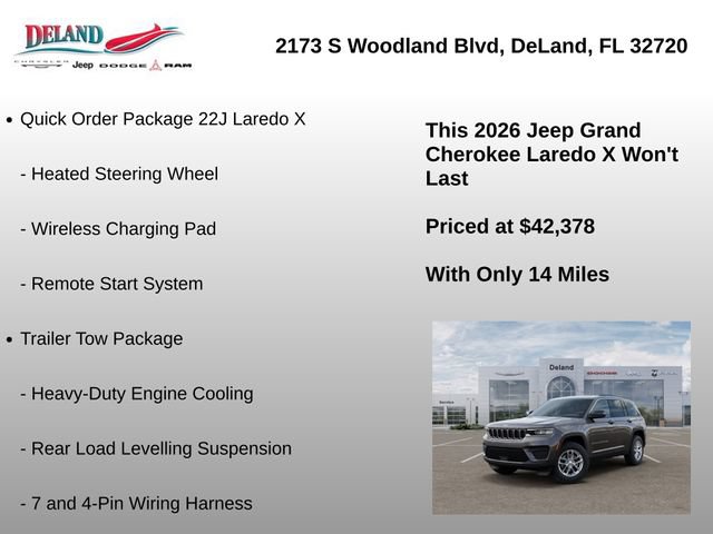 New 2026 Jeep Grand Cherokee Laredo X AWD/4WD image 15