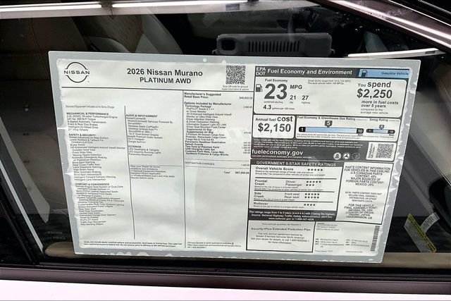 New 2026 Nissan Murano Platinum w/ Technology Package image 42