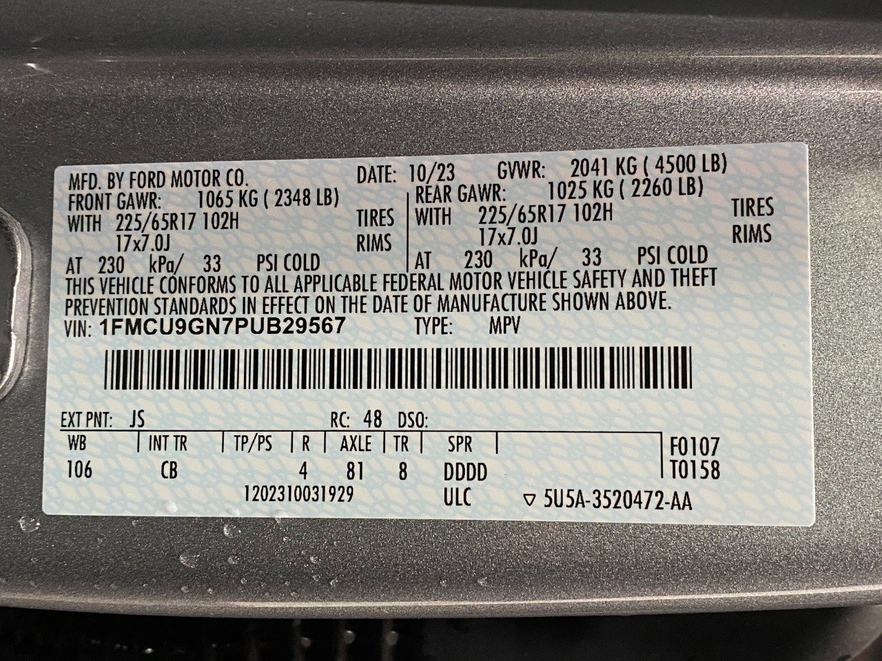 Used 2023 Ford Escape Active w/ Tech Pack #2 image 35