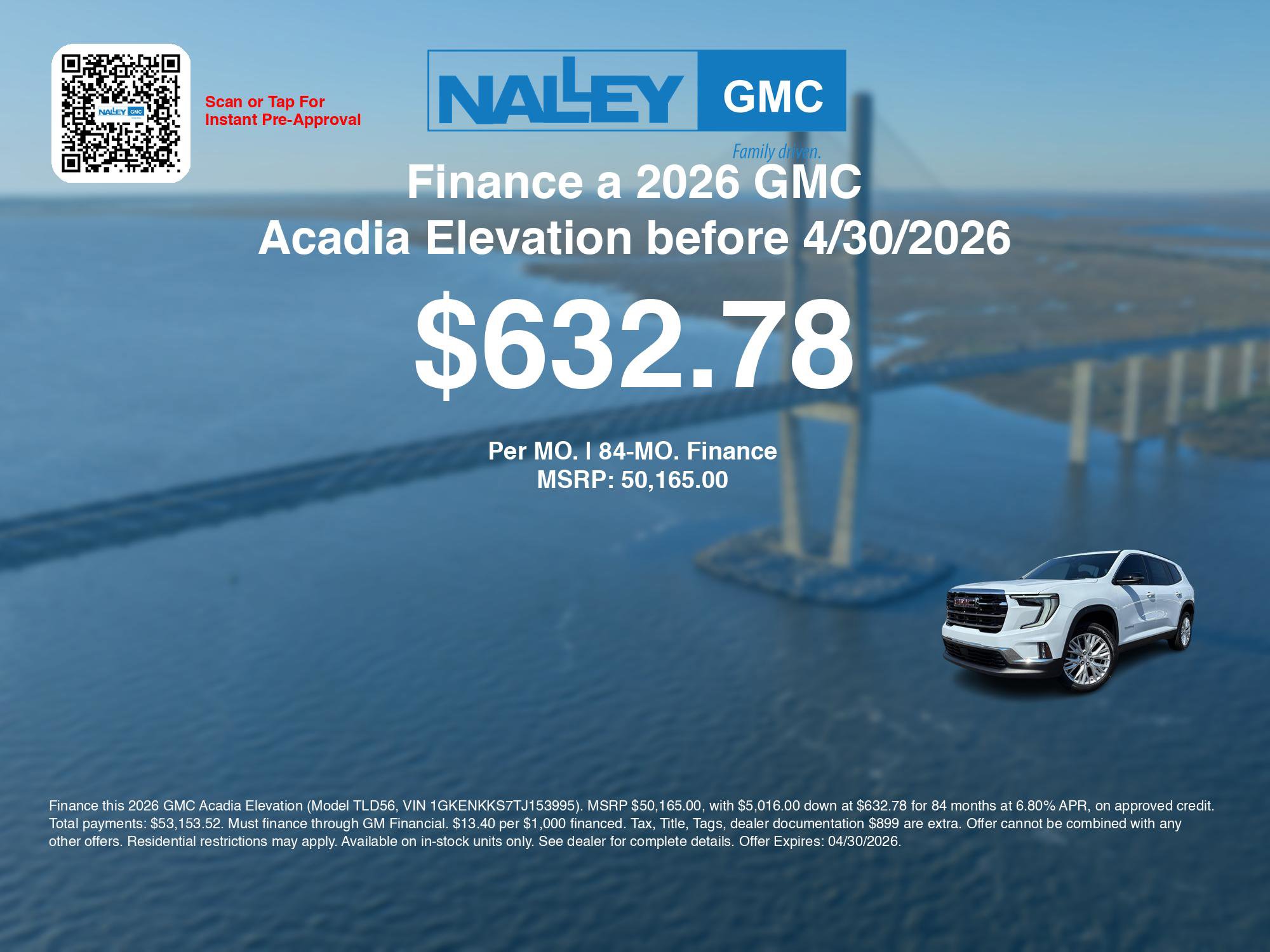 New 2026 GMC Acadia Elevation w/ Elevation Premium Package image 7