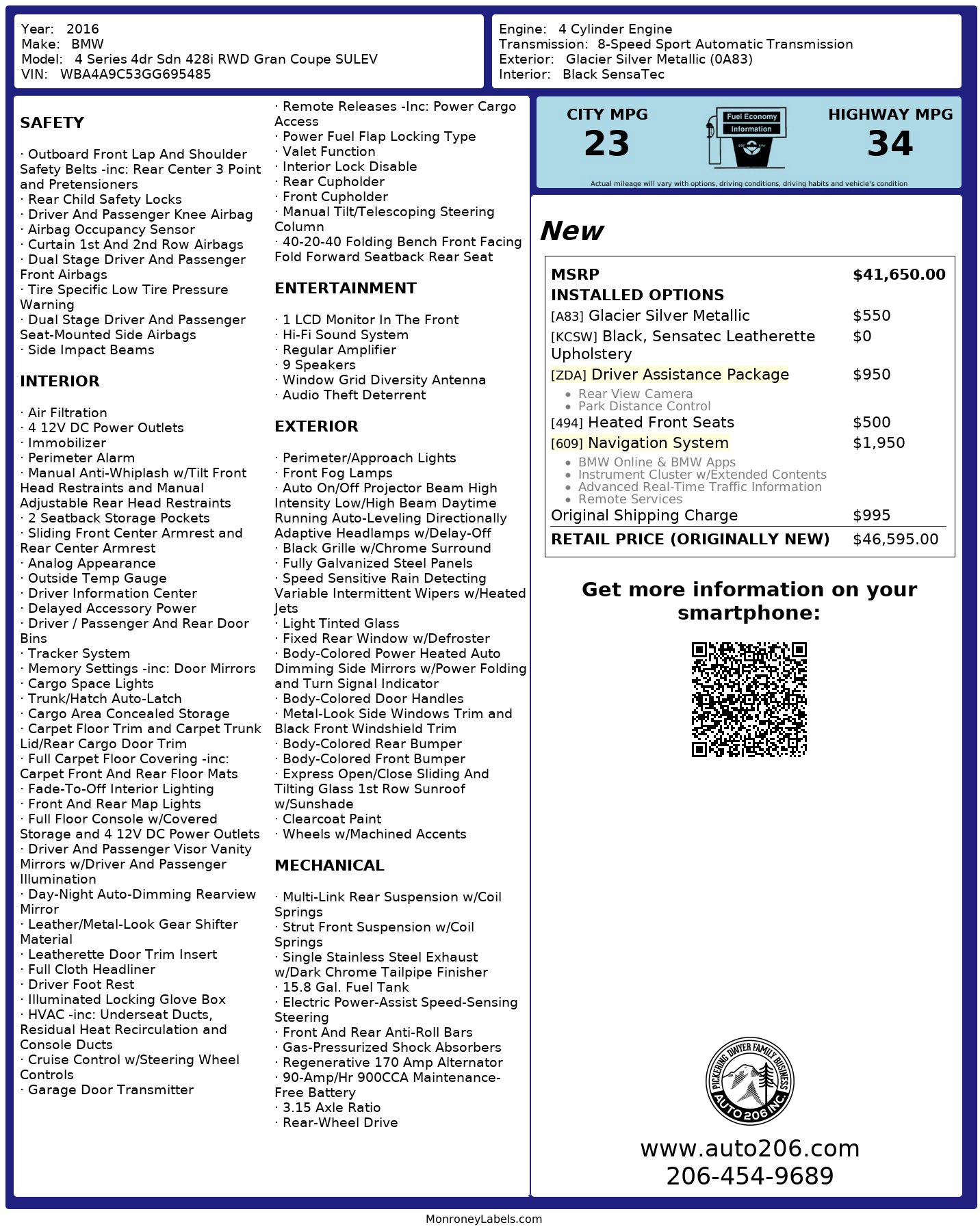 Used 2016 BMW 428i Gran Coupe image 10