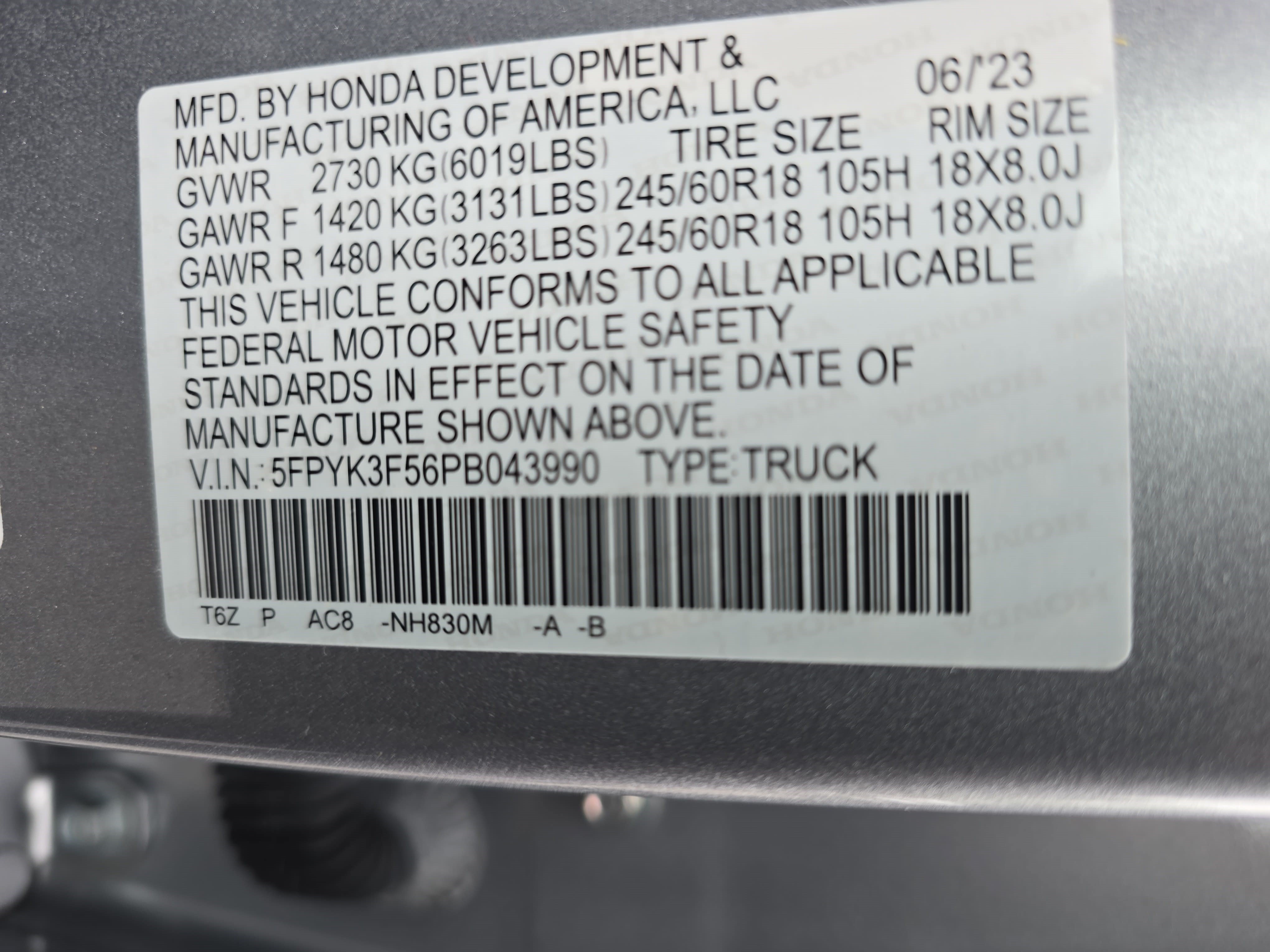 Used 2023 Honda Ridgeline RTL image 34