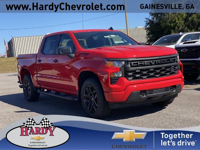 New 2026 Chevrolet Silverado 1500 Custom w/ Turbomax Blackout Package AWD/4WD image 1