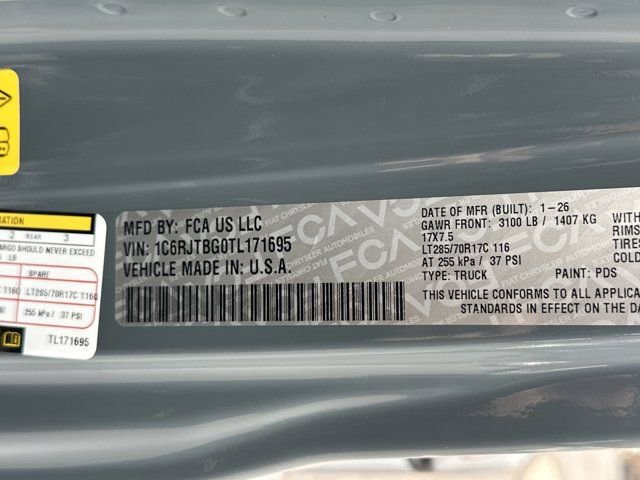 New 2026 Jeep Gladiator Rubicon w/ Technology Group AWD/4WD image 32