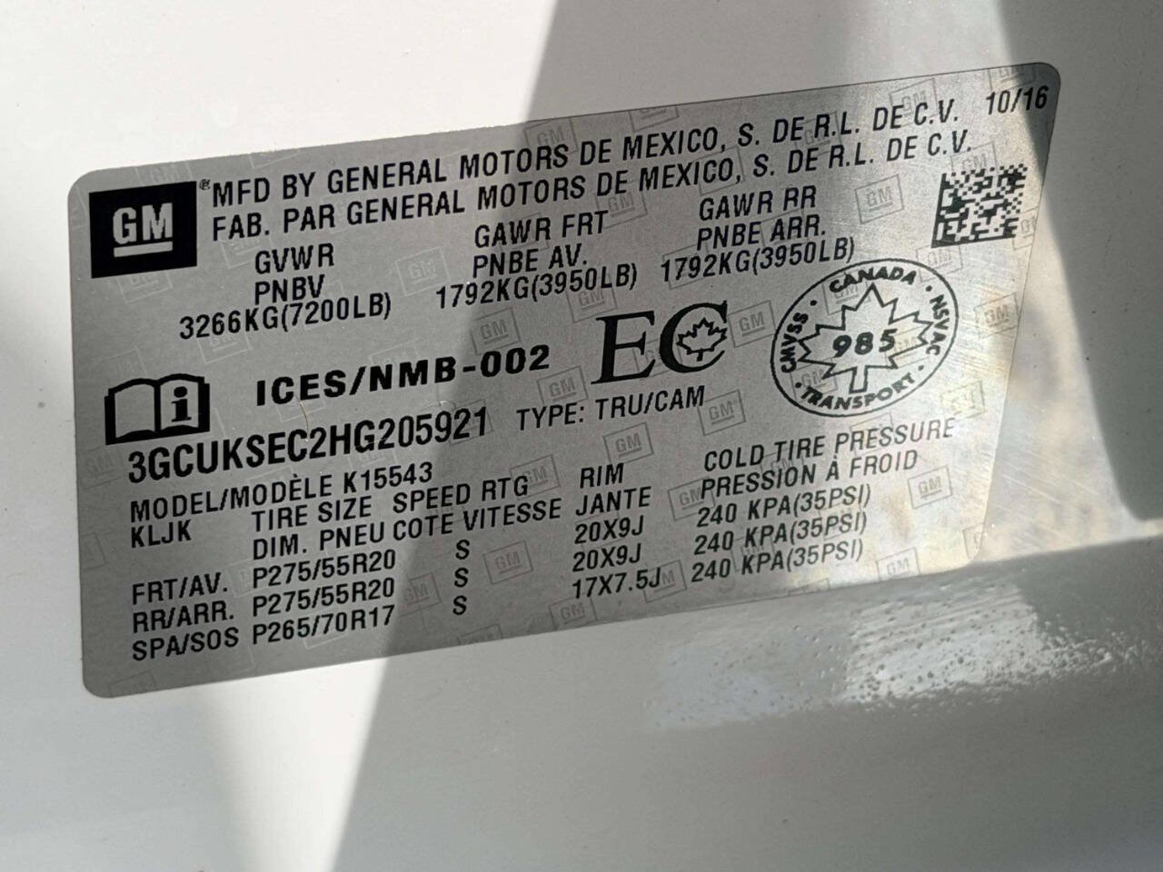 Used 2017 Chevrolet Silverado 1500 LTZ w/ Sport Package image 19