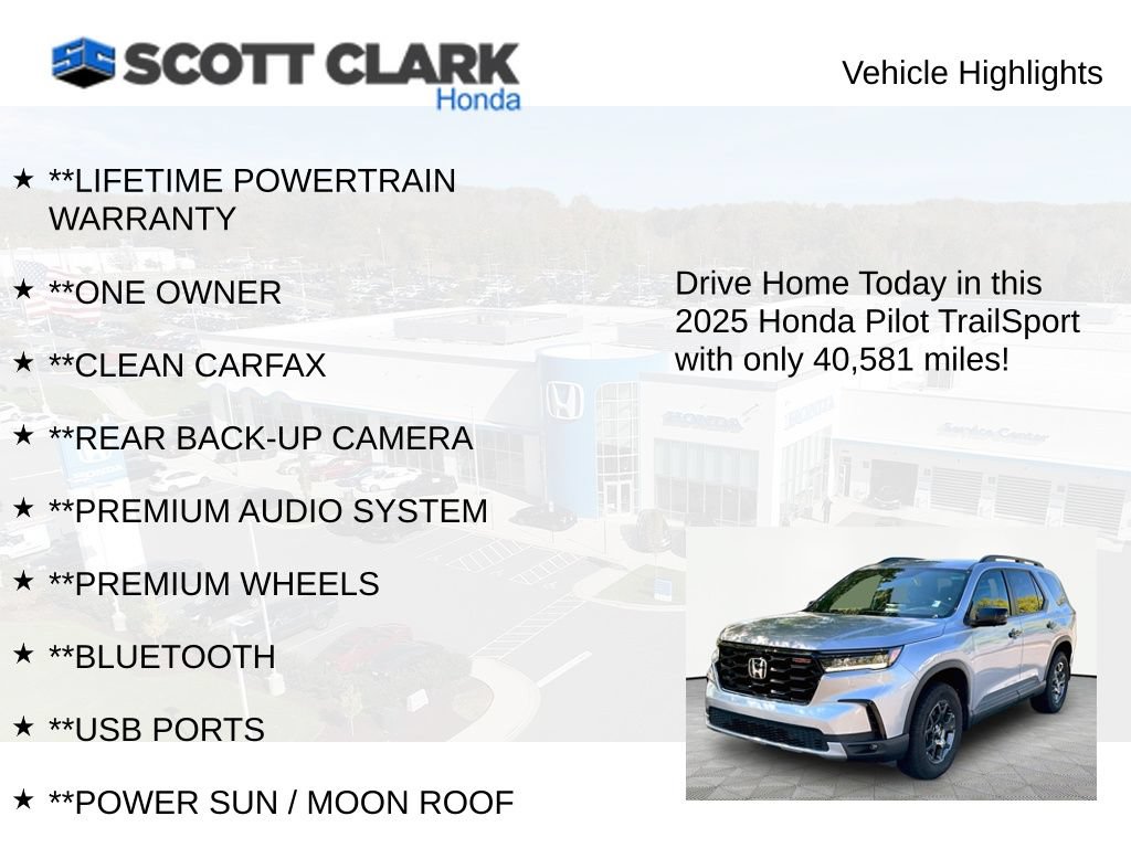 Used 2025 Honda Pilot TrailSport image 11