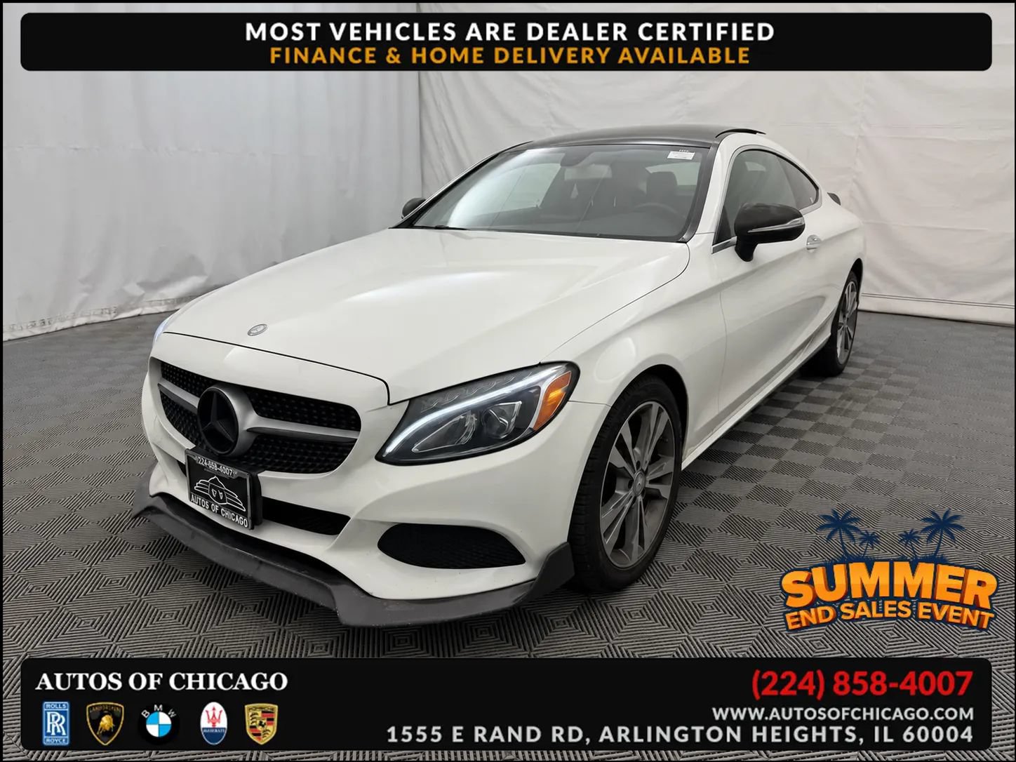 Used 2017 Mercedes-Benz C 300 4MATIC Coupe image 1