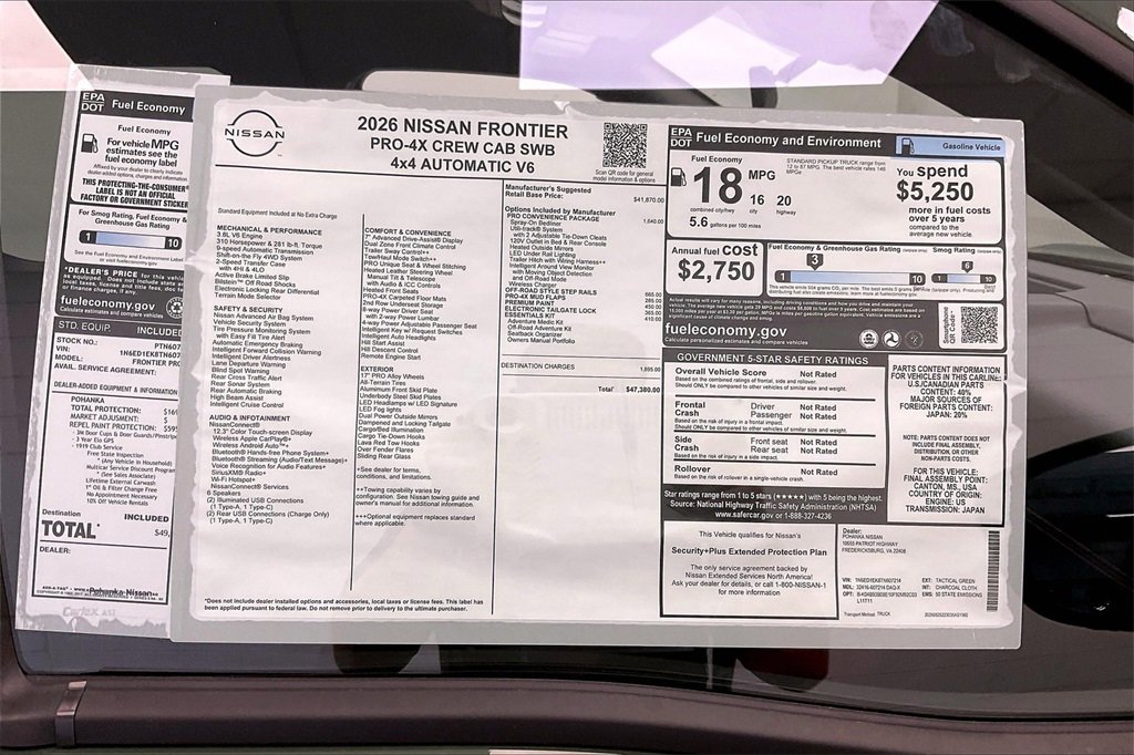 New 2026 Nissan Frontier PRO-4X image 14