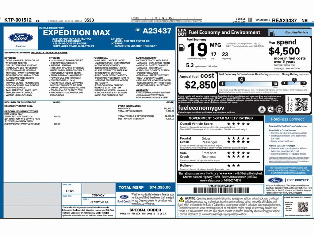Used 2024 Ford Expedition Max Limited image 2