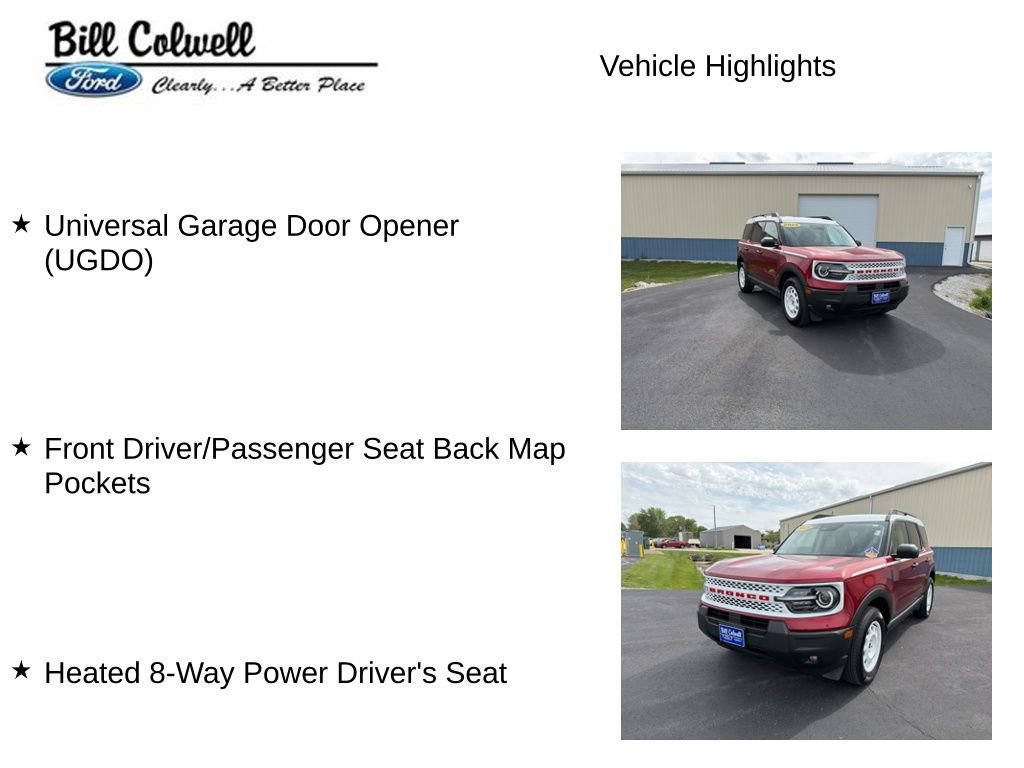 Used 2025 Ford Bronco Sport Heritage w/ Convenience Package AWD/4WD image 21