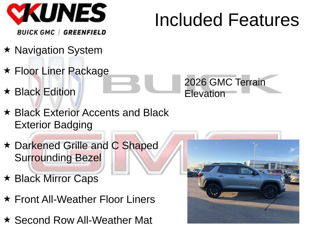 New 2026 GMC Terrain Elevation w/ Black Edition image 3
