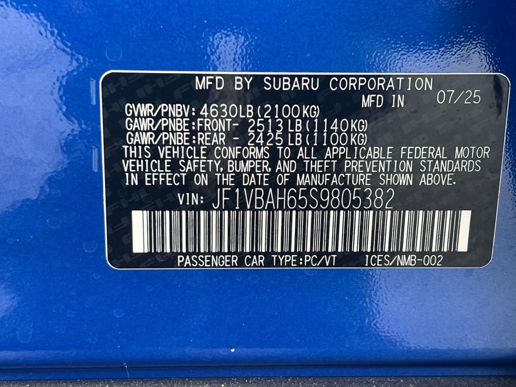 New 2025 Subaru WRX Premium image 16
