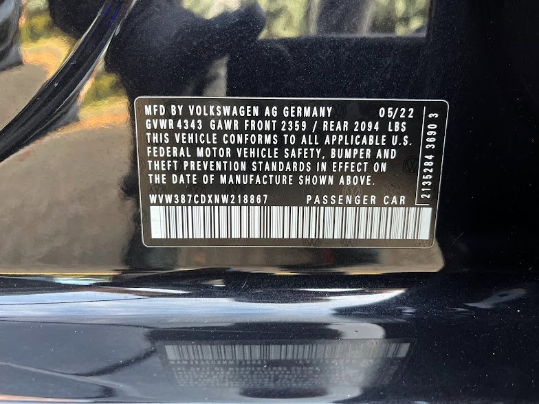 Used 2022 Volkswagen GTI SE w/ SE Leather Package image 8