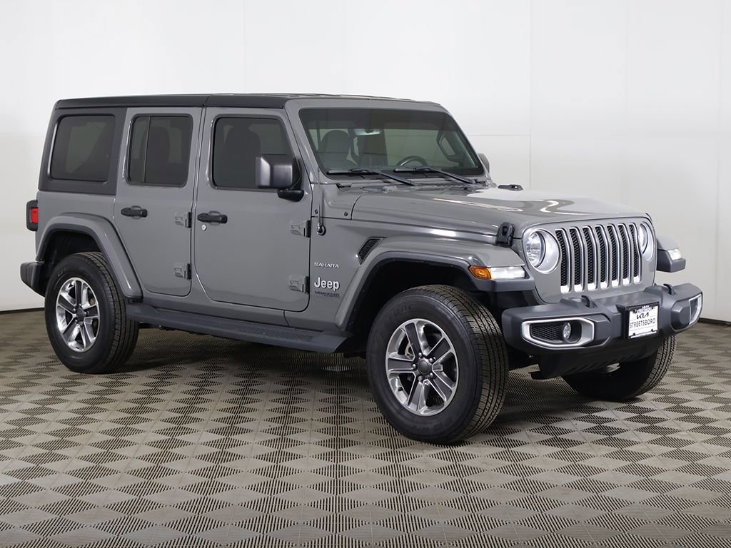 Used 2021 Jeep Wrangler Unlimited Sahara w/ Uconnect 4C Nav & Sound Group AWD/4WD image 49